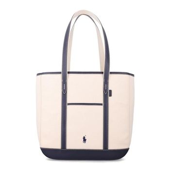 폴로랄프로렌 폴로 토트백 ECRU BLUE 153759569