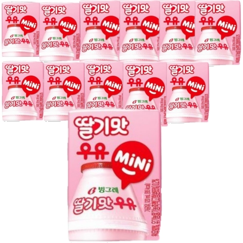빙그레 딸기맛 우유 미니 120ml (12개)