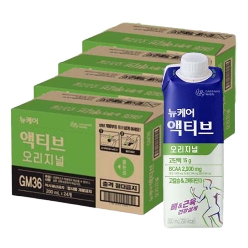대상웰라이프 뉴케어 액티브 오리지널 200ml (96개)