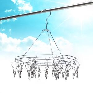  와이어 스텐 빨래집게 건조대 [20개]