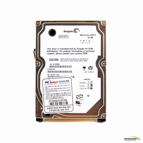 Seagate 80GB Momentus 5400.3 ST980815A (EIDE/5400/8M/��Ʈ�Ͽ�)