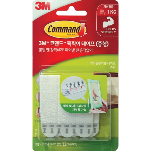 3M 코맨드 찍찍이 고리걸이 테이프 (8세트)_이미지