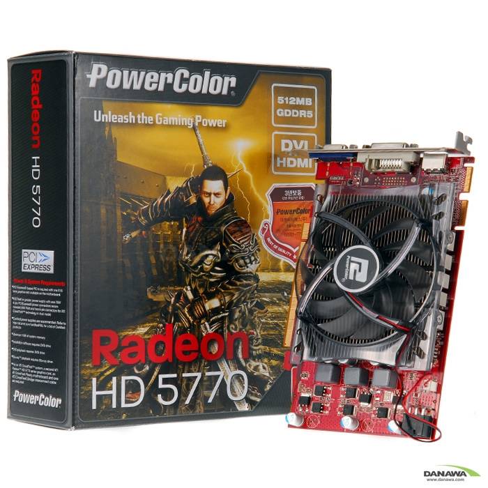 PowerColor 라데온 HD 5770 D5 512MB 대원_이미지