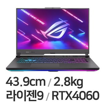 ASUS ROG STRIX G17 G713PV-R7935D WIN11 32GB램