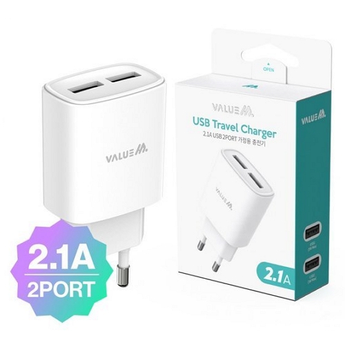 �������ڸ��� ����� 2.1A 2��Ʈ ������ VM-N16ST2U210