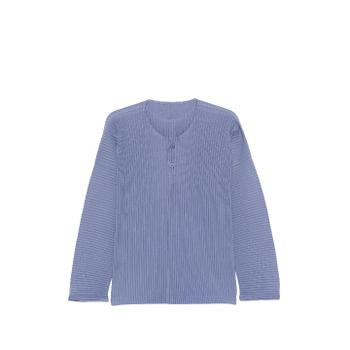  옴므 플리세 이세이 미야케 February pleated buttoned T shirt 10784613761288 TP72