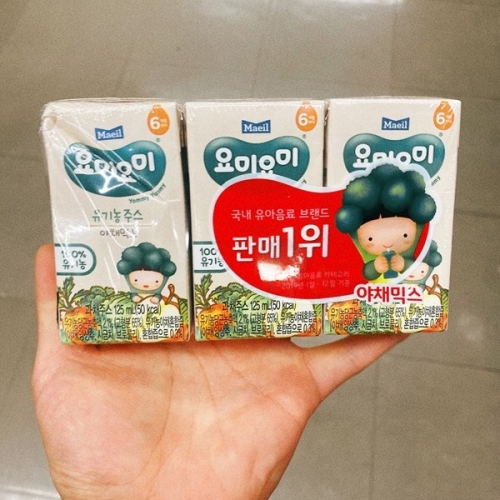 매일유업 요미요미 유기농 주스 야채믹스 125ml (3개)_이미지