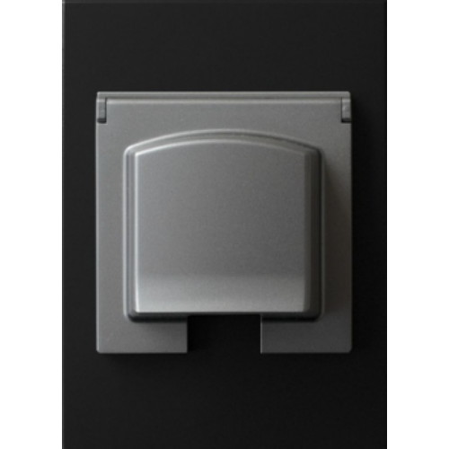 르그랑코리아 아테오 1구 볼록커버콘센트 그라파이트_이미지