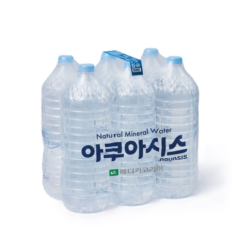 엠필 아쿠아시스 무라벨 생수 2L (24개)_이미지