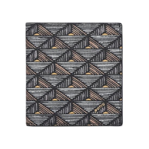 피라미드패턴 카드지갑 세로형 블랙 OKF1ACP5104K1 000