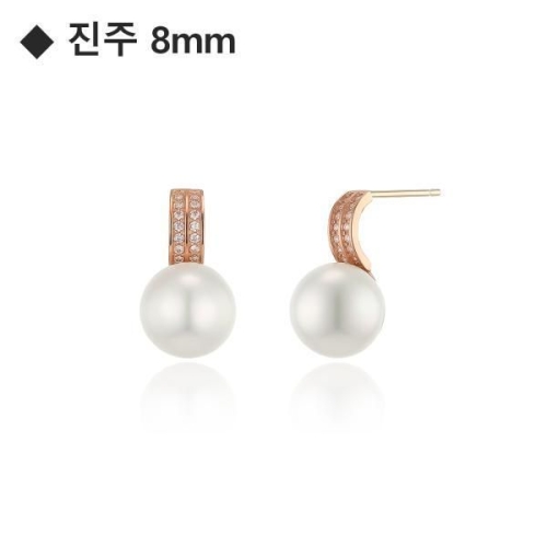 볼륨감과고급스러움의 조화 진주8mm 14k 귀걸이 LPFM4059G _창원점