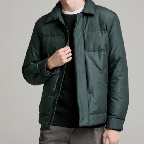 DKNY 남성 나일론 블렌디드 다운 점퍼 다크그린 DM2E9QJM974M DR_이미지