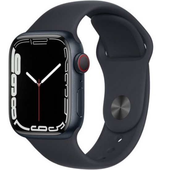 APPLE 워치 시리즈7 41mm Cellular 미드나이트 알루미늄 (스포츠밴드)_이미지