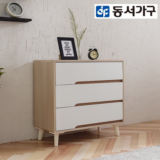 동서가구 이에프 3단 서랍장 (80cm)