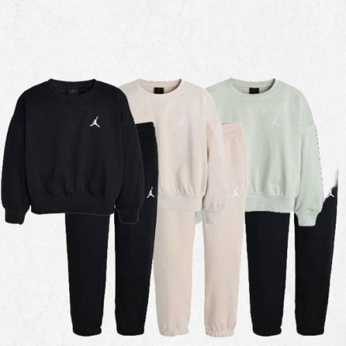 조던 걸스 에센셜 FT 맨투맨 티셔츠 바지 세트 8-15세 N251SW306P.PT307 2554064