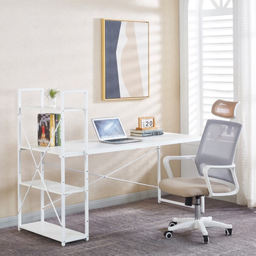 심플 h형 철제 컴퓨터 책상