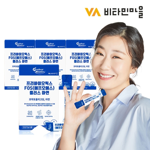 비타민마을 퍼펙트바이오틱스 프리바이오틱스 FOS 4000 플러스 아연 30포 (4개)_이미지