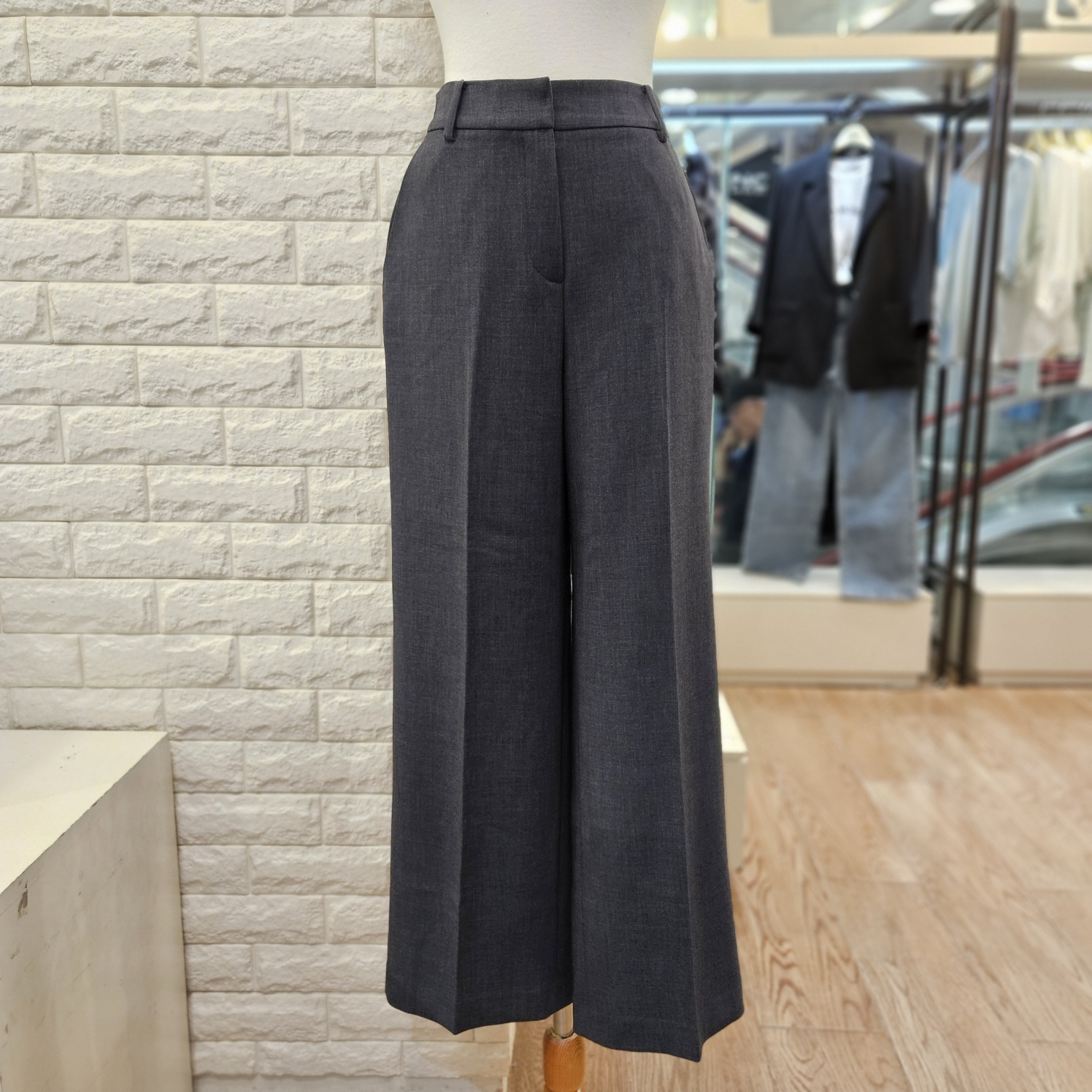 트렌드컬렉션 사방 스판 세미와이드 팬츠 TRTS25T03