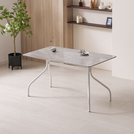 라로퍼니처 엘레나 양면 포세린 세라믹 식탁 1400 (의자별도)_이미지