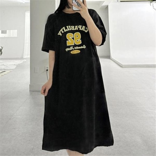 셀러허브 짝꿍닷컴 케파빌리티 오버핏 반팔 원피스 FD-0348 S38286913