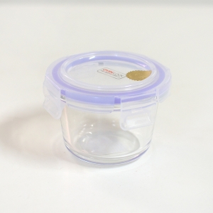 오븐락 글라스찬통 원형5호 200ml 내열유리 반찬통