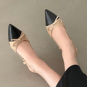 비아소뇨 Taja Sling Back 6cm Vi21156 블랙 225