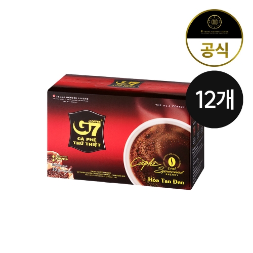 쭝웬 G7 퓨어블랙 15개입 베트남PKG 내수용 12개