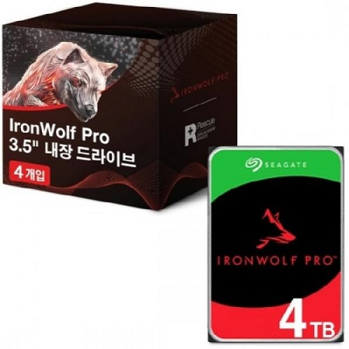 Seagate IronWolf Pro 패키지 7200/256M ST4000NE001 (4x4TB)_이미지