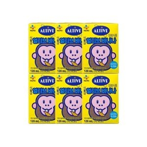 CJ제일제당 얼티브 식물성 바나나 120ml (6개)