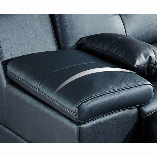 동서가구 스카온 라텍스탑 천연가죽 소파 4인용 (카우치스툴포함)_이미지