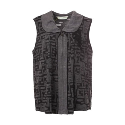 몬테밀라노 러블리 카라 자카드 지퍼 베스트 XK209V2697A_이미지