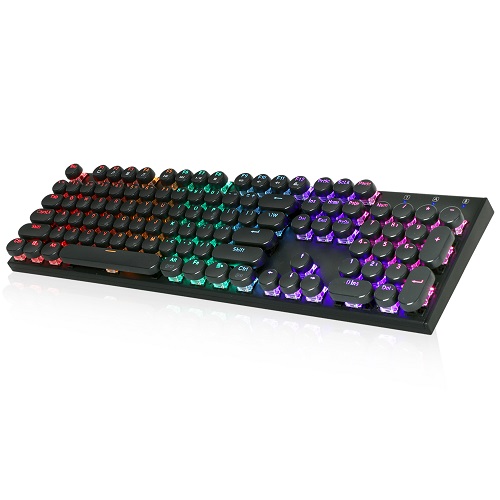 앱코 HACKER K840 조약돌 레트로 축교환 기계식 블랙 (청축)_이미지