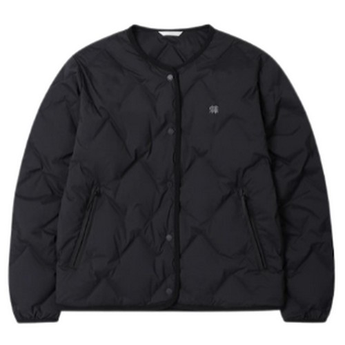 코오롱스포츠 여성 솟솟 숏 넥리스 경량 다운 재킷 TVJDW26502BLK