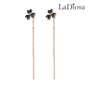 14K La Diosa 라디오사 청다이아 귀걸이 G14D-7953EM