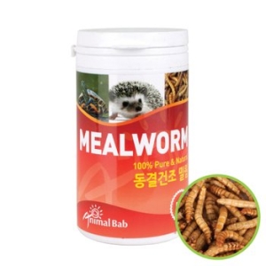 GO 밀웜50g 대 동결건조 고슴도치 파충류 조류 천연사료