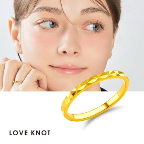 러브넛 순금 1.875g 체크 컷팅 반지 24K-RG-1193_이미지