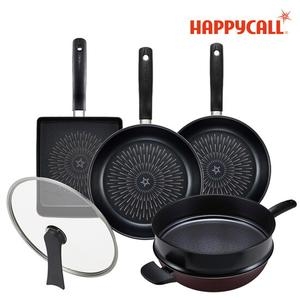 해피콜 스텔라 다이아몬드 IH 프라이팬 5종 (팬24,28+궁중28+찜기28+에그팬+뚜껑)_이미지