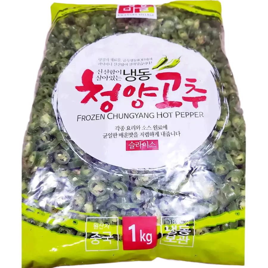 황보마을 냉동 청양고추 슬라이스 1kg (1개)_이미지