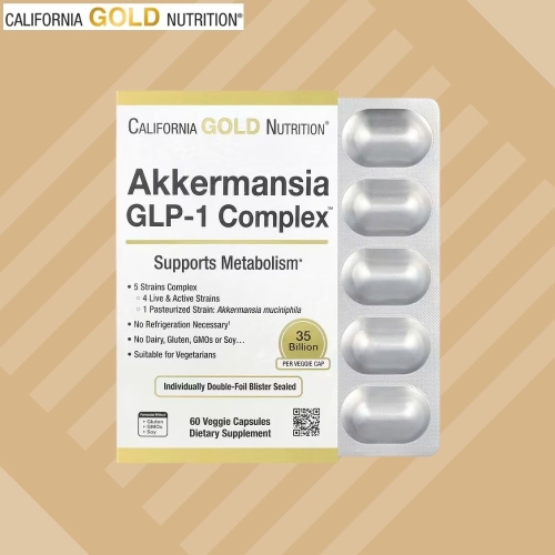 캘리포니아골드뉴트리션 아커만시아 GLP-1 컴플렉스 60정 (1개)_이미지