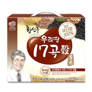 이롬 황성주 국산콩 두유 우리땅 17곡 190ml (40개)_이미지