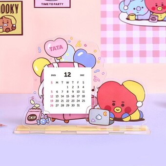 모노폴리 BT21 아크릴 스탠드 <b>캘린더</b> 파티