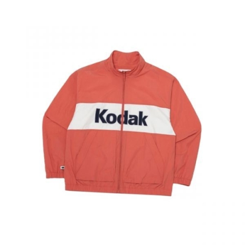  코닥 KODAK 컬러블럭 우븐 빅로고 안감 자켓 ORANGE 187379