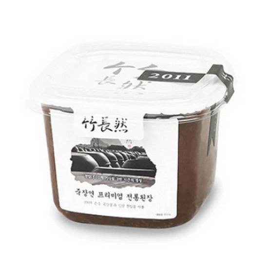 죽장연 프리미엄 전통 된장 플라스틱 450g (1개)