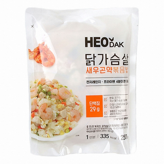 허닭 닭가슴살 새우곤약볶음밥 250g (24개)