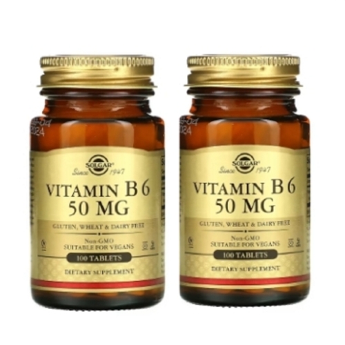 솔가 비타민 B6 50mg 100캡슐 (2개)_이미지