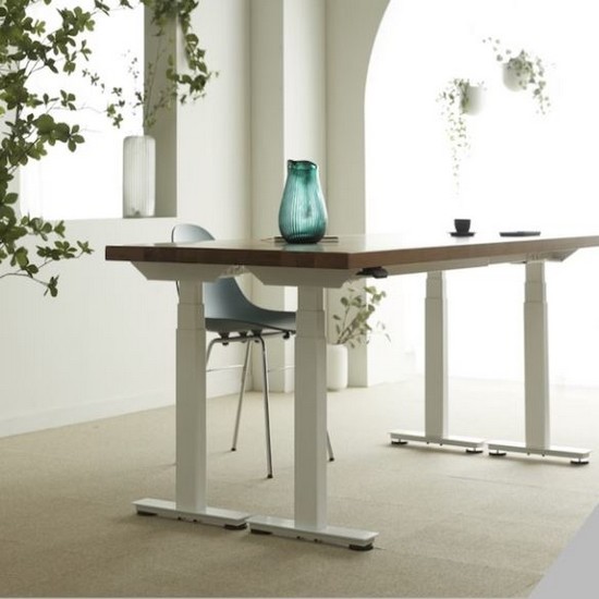 에렉투스 하드우드 원목 리낙 쿼드모터 모션 스탠딩 책상 (220x95cm)