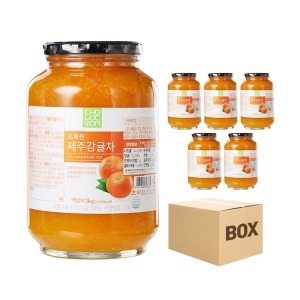 초록원 제주 감귤차 2KG 6병 박스 카페 액상차