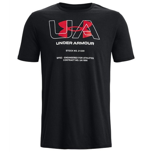 언더아머 UA 스탁 No. 21230 반팔 1374026 (001, 블랙)