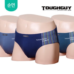터프가이 캐쥬얼 순면 남성 삼각팬티 세트