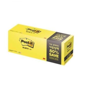 3M 포스트잇 노트 654 20A 대용량팩 76X76mm S7530146